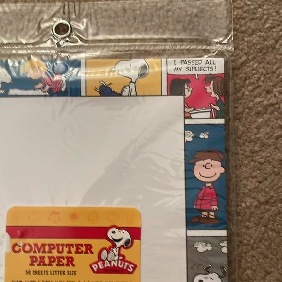 Peanuts Computer Paper - 50 Sheets, Letter Size - Picture 4 of 8